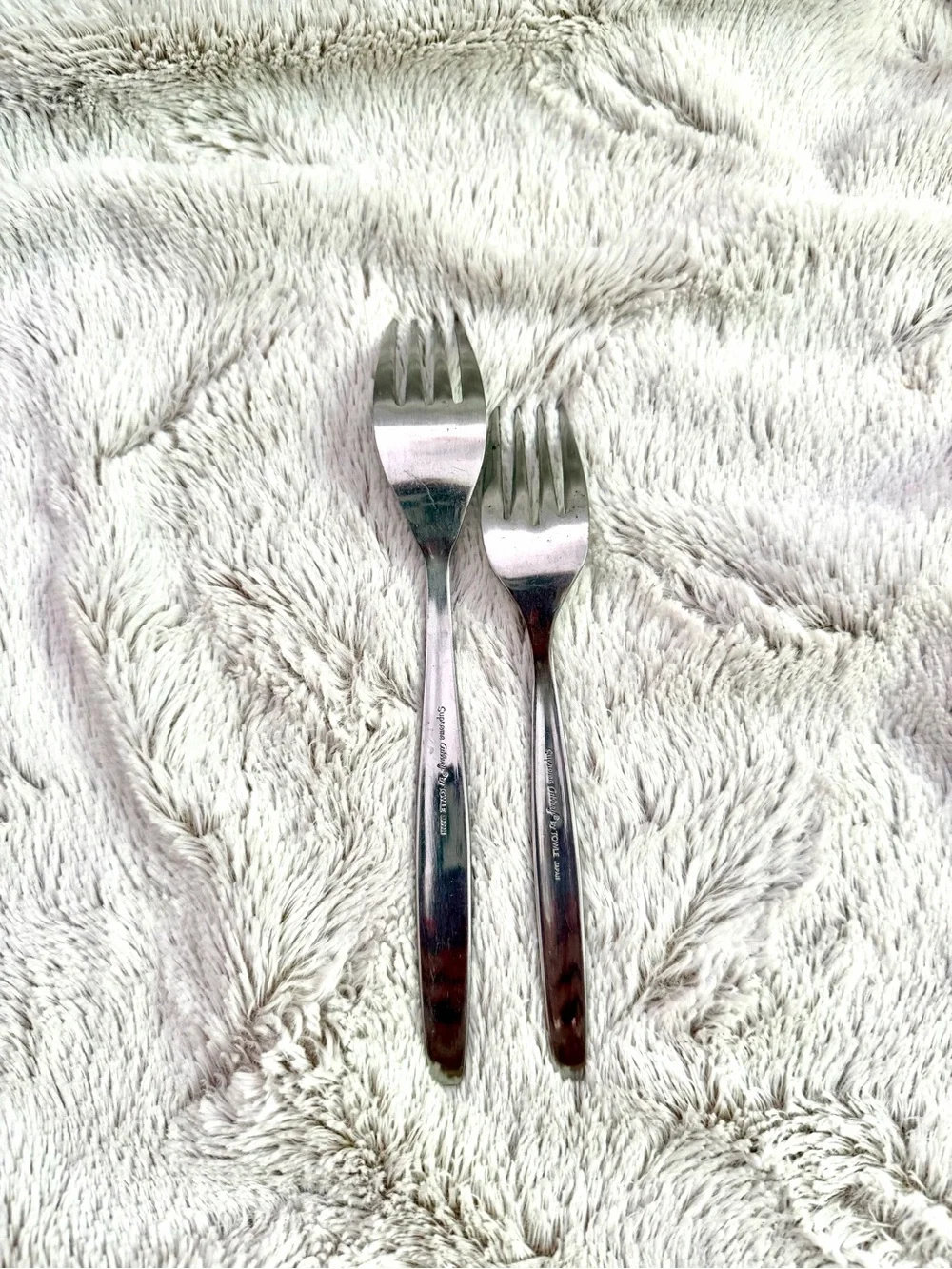 Towle Silver-Tone Dinner Forks - Pair